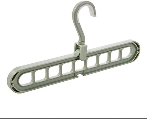 9 Hole Hanger Multifunction Magic Clothes Hanger Organizer 360° Rotating Foldable Space Saver